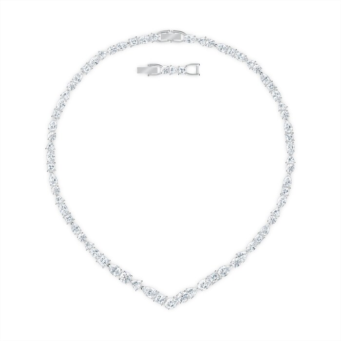 SWAROVSKI Tennis Deluxe Mixed V Necklace