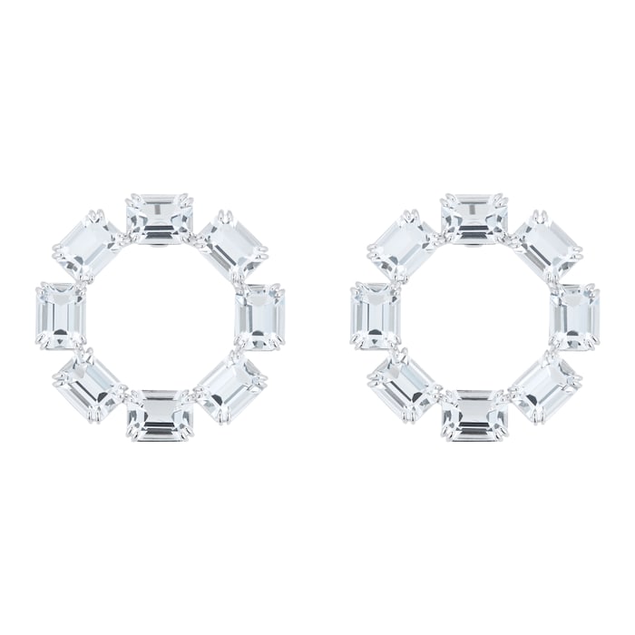 Swarovski Swarovski Silver Millenia Circle Stud Earrings