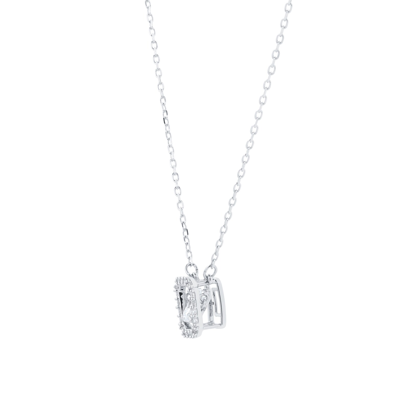 Swarovski three stone on sale necklace