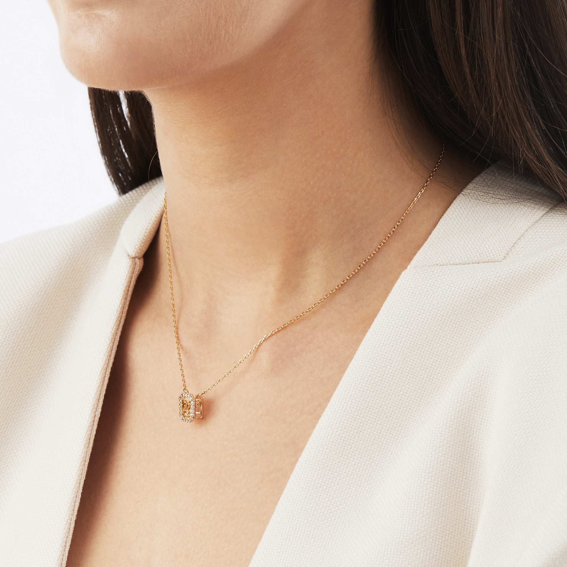 Swarovski Swarovski Yellow Gold Coloured Millenia Pendant