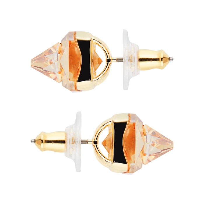 Swarovski Yellow Gold Coloured Chroma Stud Earrings