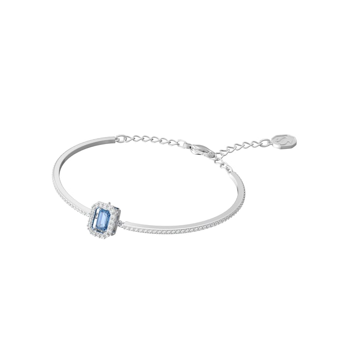Swarovski Silver Coloured Millenia Blue Cubic Zirconia Chain Bracelet