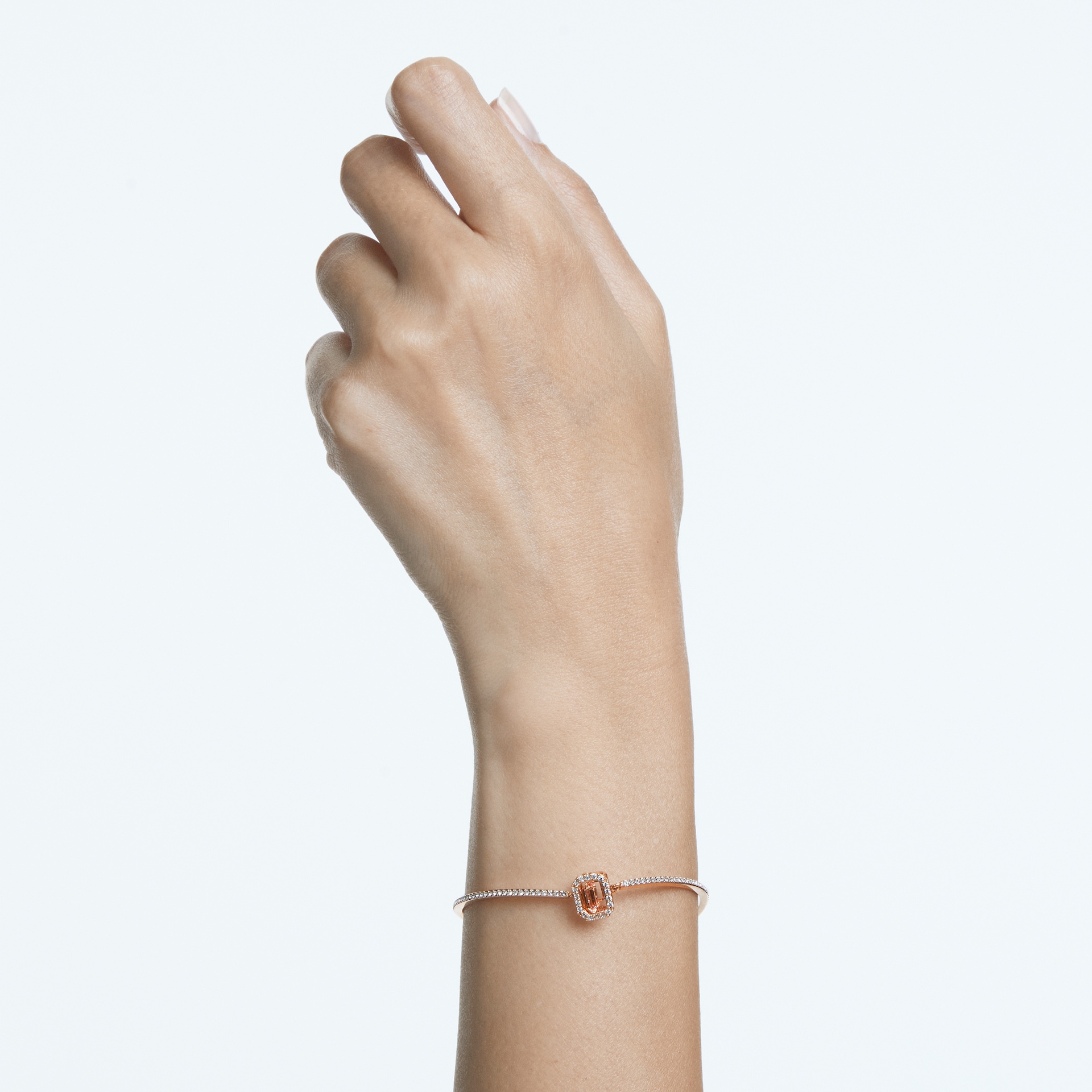 Swarovski Rose Gold Coloured Millenia Cubic Zirconia Chain Bracelet