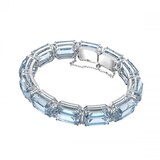 Swarovski Silver Coloured Millenia Blue Cubic Zirconia Full Bracelet