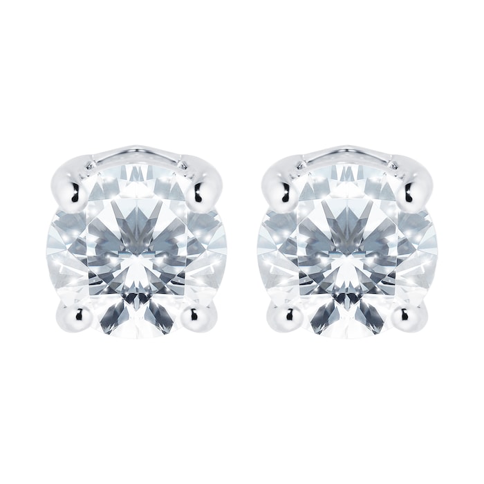 SWAROVSKI Silver Coloured Attract Cubic Zirconia Stud Earrings