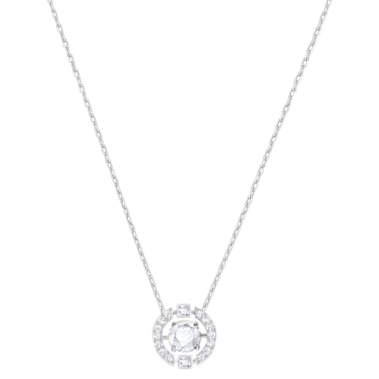 SWAROVSKI Silver Coloured Sparkling Dance Cubic Zirconia Necklace