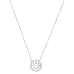 37742251 - Silver Coloured Sparkling Dance Cubic Zirconia Necklace