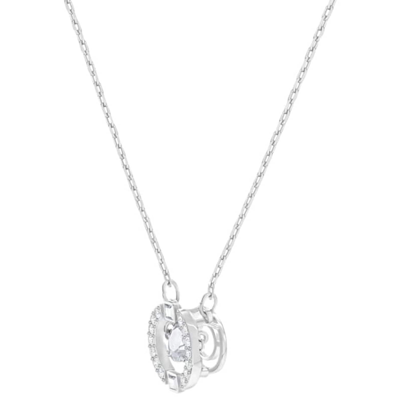 SWAROVSKI Silver Coloured Sparkling Dance Cubic Zirconia Necklace SWAROVSKI Silver Coloured Sparkling Dance Cubic Zirconia Necklace
