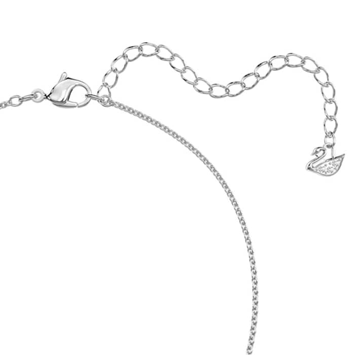 SWAROVSKI Silver Lovely Cubic Zirconia Heart Link Necklace