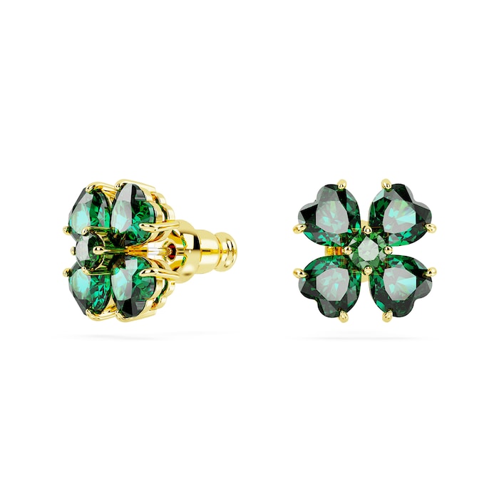 SWAROVSKI Idyllia Green Clover Stud Earrings