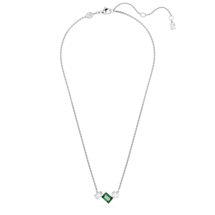 SWAROVSKI Mesmera Green & White Mixed Cut Pendant