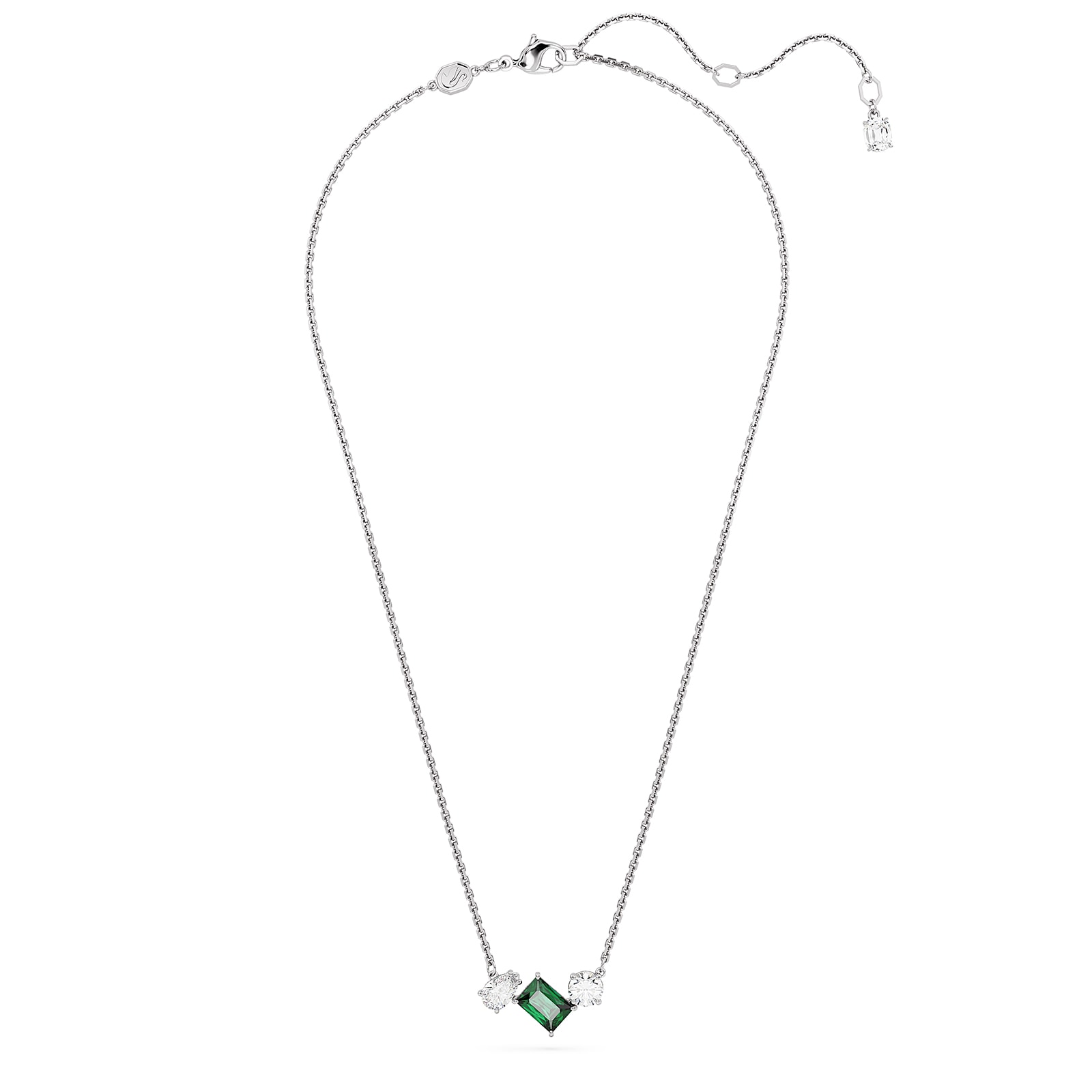 SWAROVSKI Mesmera Green & White Mixed Cut Pendant