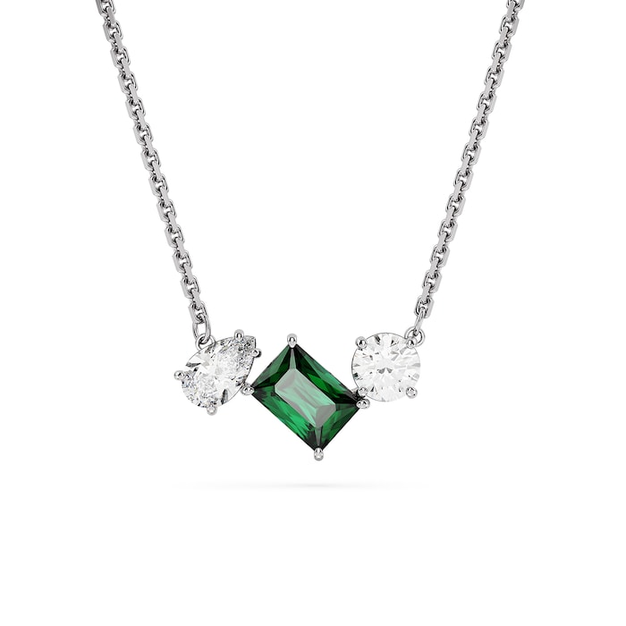 SWAROVSKI Mesmera Green & White Mixed Cut Pendant