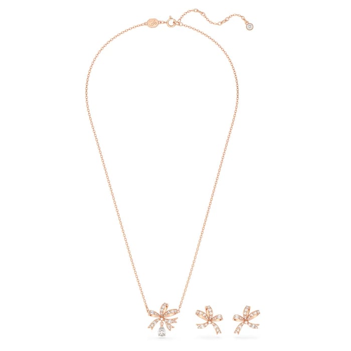 SWAROVSKI Volta Rose Gold Coloured Necklace & Earrings Box Set
