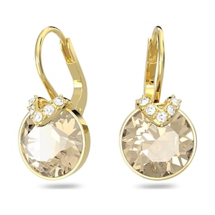 SWAROVSKI Bella Yellow Gold Coloured Gold Stone Drop Earrings