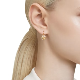 SWAROVSKI Bella Yellow Gold Coloured Gold Stone Drop Earrings