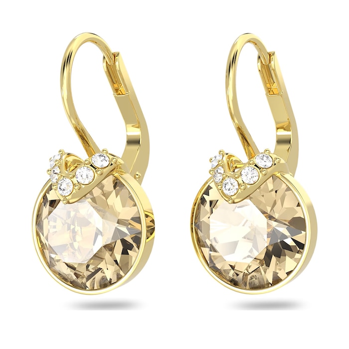 SWAROVSKI Bella Yellow Gold Coloured Gold Stone Drop Earrings