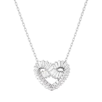 SWAROVSKI Matrix Rhodium Plated Woven Heart Necklace SWAROVSKI Matrix Rhodium Plated Woven Heart Necklace