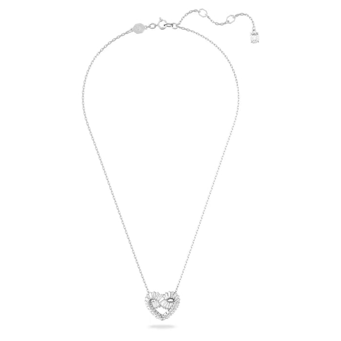 SWAROVSKI Matrix Rhodium Plated Woven Heart Necklace