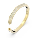 SWAROVSKI Dextera Yellow Gold Coloured Octagon Shape Cubic Zirconia Bangle