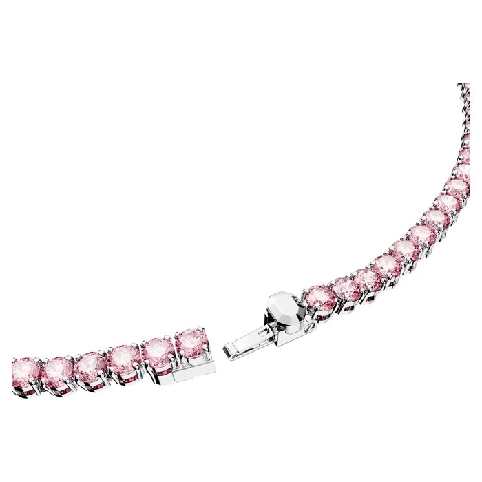 SWAROVSKI Matrix Pink Cubic Zirconia Tennis Necklace