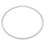 SWAROVSKI Matrix Rhodium Plated White Crystal Tennis Necklace