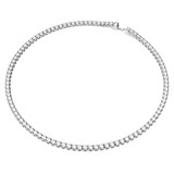 SWAROVSKI Matrix Rhodium Plated White Crystal Tennis Necklace