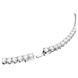 SWAROVSKI Matrix Rhodium Plated White Crystal Tennis Necklace