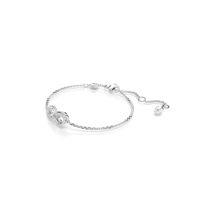 Swarovski Hyperbola Silver Coloured Crystal Infinity Bracelet - Size XS