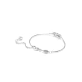 Swarovski Hyperbola Silver Coloured Crystal Infinity Bracelet - Size XS