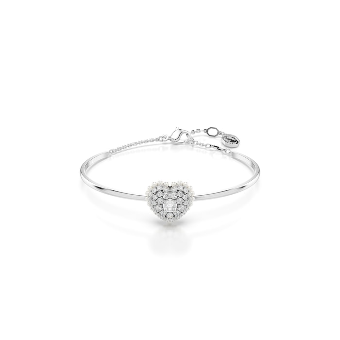 SWAROVSKI Hyperbola Silver Coloured Heart Bangle