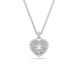 SWAROVSKI Hyperbola Silver Coloured Crystal Heart Necklace