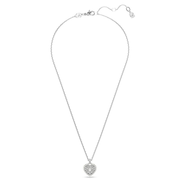 SWAROVSKI Hyperbola Silver Coloured Crystal Heart Necklace 5684386 ...