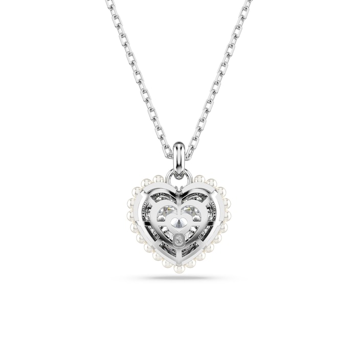 SWAROVSKI Hyperbola Silver Coloured Crystal Heart Necklace