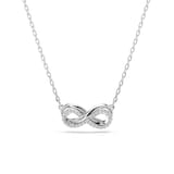 SWAROVSKI Hyperbola Silver Coloured Crystal Inifinity Necklace