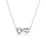 SWAROVSKI Hyperbola Silver Coloured Crystal Inifinity Necklace