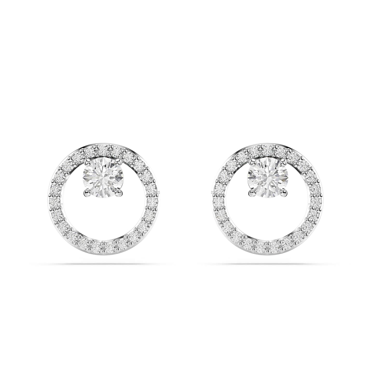 SWAROVSKI Constella Silver Coloured Cubic Zirconia Stud Earrings