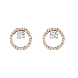 37742364 - Constella Rose Gold Coloured Cubic Zirconia Stud Earrings