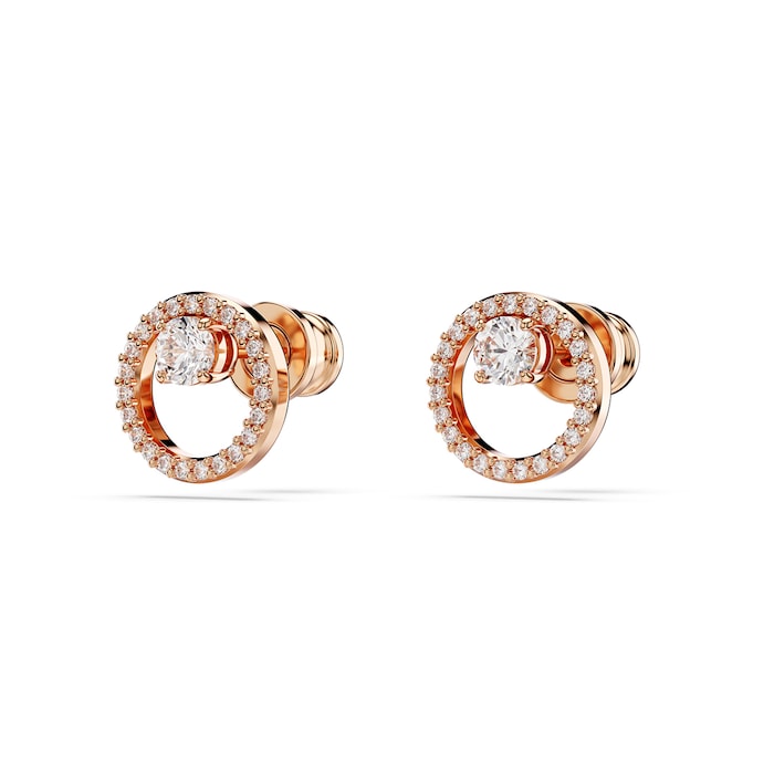 SWAROVSKI Constella Rose Gold Coloured Cubic Zirconia Stud Earrings