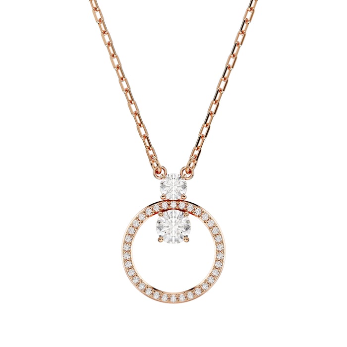 SWAROVSKI Constella Rose Gold Coloured Cubic Zirconia Pendant Necklace