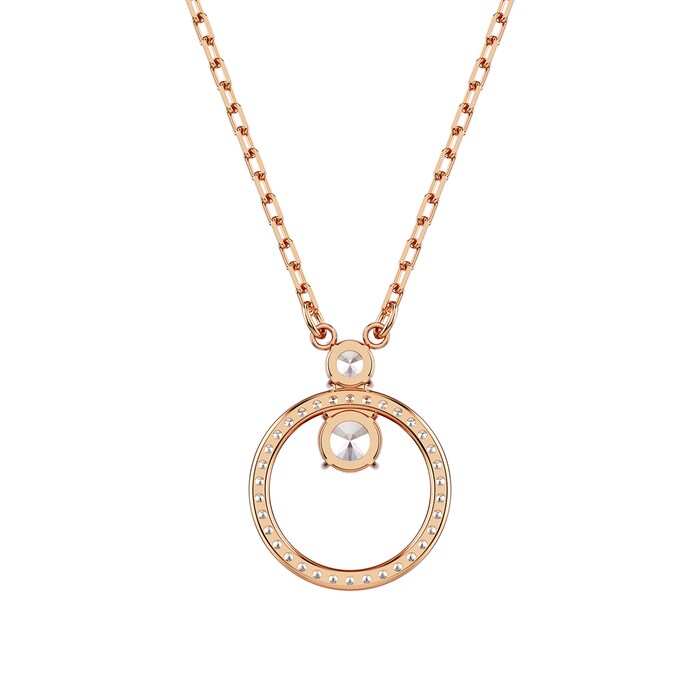 SWAROVSKI Constella Rose Gold Coloured Cubic Zirconia Pendant Necklace