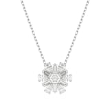 SWAROVSKI Idyllia Silver Coloured Cubic Zirconia Snowflake Pendant Necklace