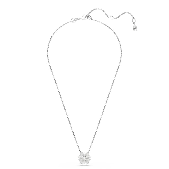 SWAROVSKI Idyllia Silver Coloured Cubic Zirconia Snowflake Pendant Necklace