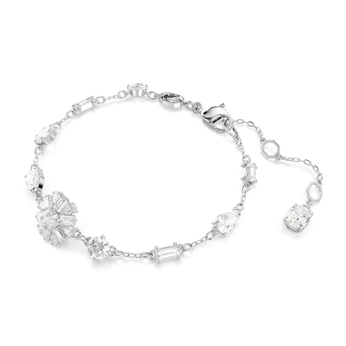 SWAROVSKI Idyllia Silver Coloured Cubic Zirconia Snowflake Bracelet