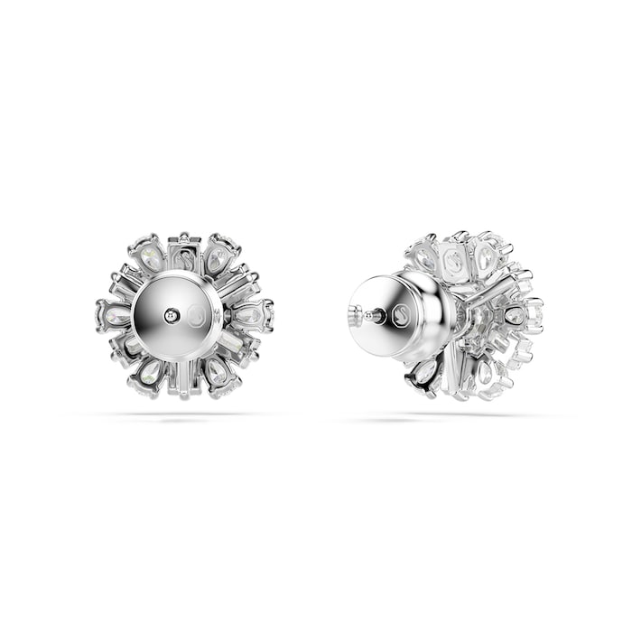 SWAROVSKI Idyllia Silver Coloured Cubic Zirconia Snowflake Stud Earrings