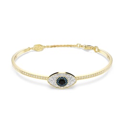 37742369 - Symblica Yellow Gold Coloured Evil Eye Bangle