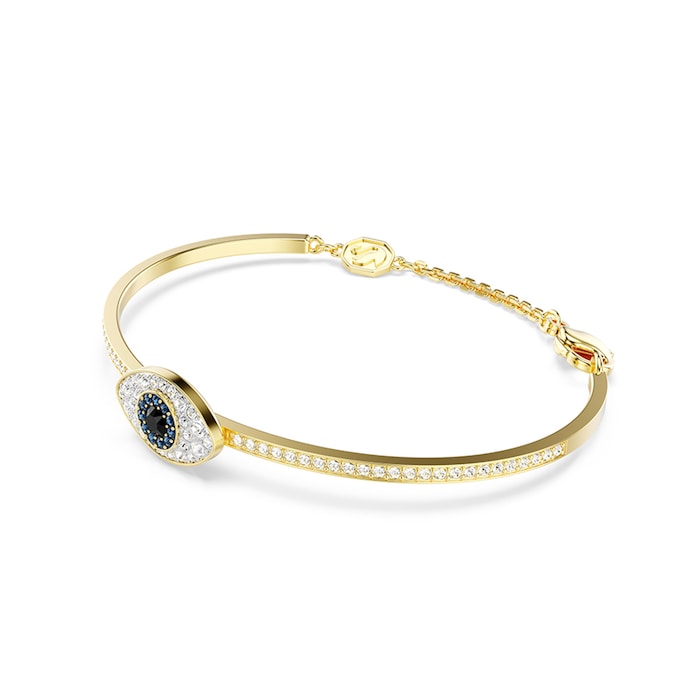 SWAROVSKI Symblica Yellow Gold Coloured Evil Eye Bangle