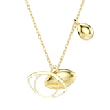 SWAROVSKI Symblica Yellow Gold Coloured Evil Eye Pendant Necklace