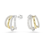 SWAROVSKI Hyperbola Bicolour Cubic Zirconia Hoop Earrings