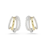 SWAROVSKI Hyperbola Bicolour Cubic Zirconia Hoop Earrings